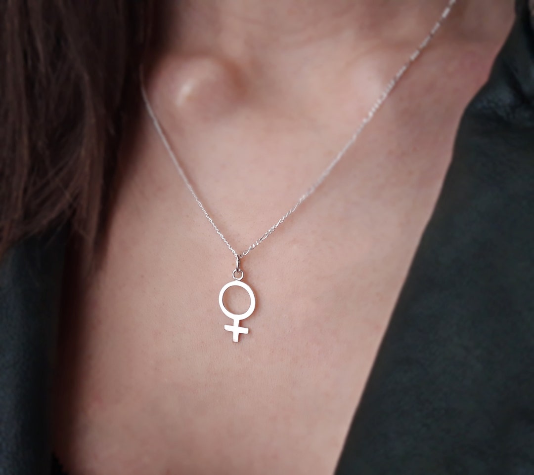 Venus Symbol Necklace Feminism Jewelry Woman Symbol Pendant - Etsy