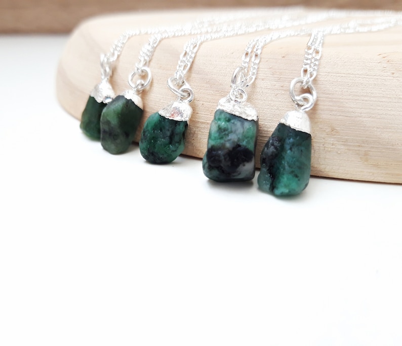 Brautschmuck Smaragd Halskette