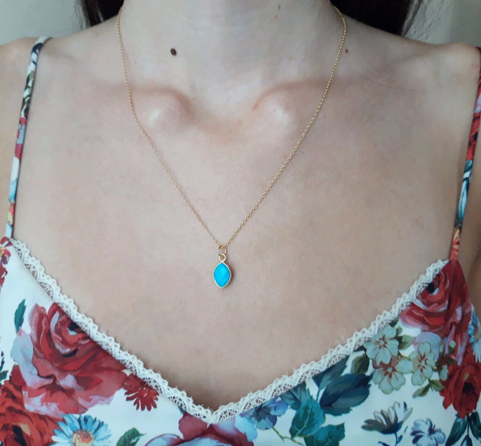 turquoise and gold tie