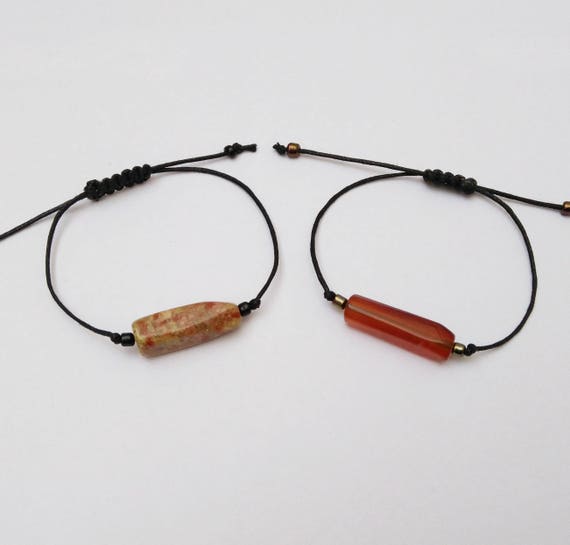 Pulsera De Amistad De Feldespato De Piedra Natural Pulsera A Pulsera De Amistad De Feldespato De Piedra Natural Pulsera A
