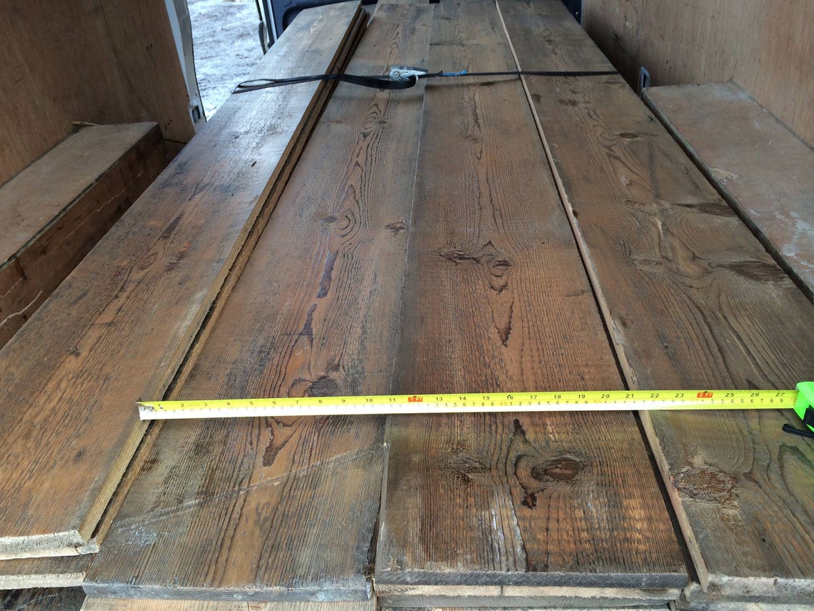 Reclaimed 11 Wide Pine Floorboards Slow Grown Tight Grain Well Seasoned