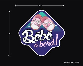 Sticker / Car / Baby / On board / Family / Girl / Stickers / Baby on Board