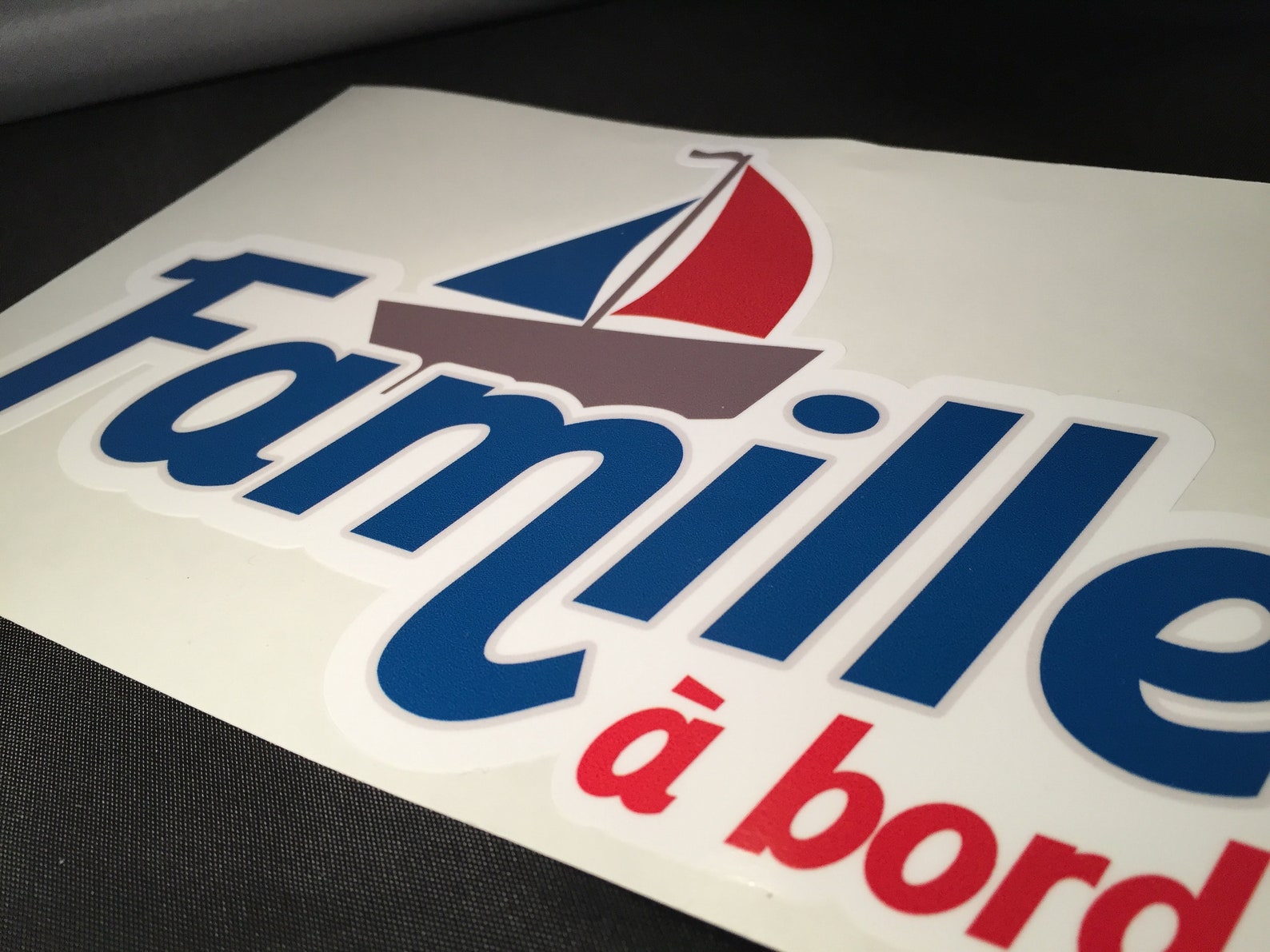 Autocollant / Voiture / Famille / A bord / Voilier / Family / Etsy France