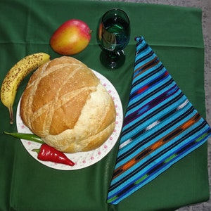 Tortilla Wrap, Bread Cloth, Handwoven, Thick Weight, Guatemala (Item TCA 31)