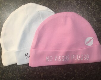 no kisses baby hat