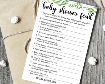 baby shower family feud