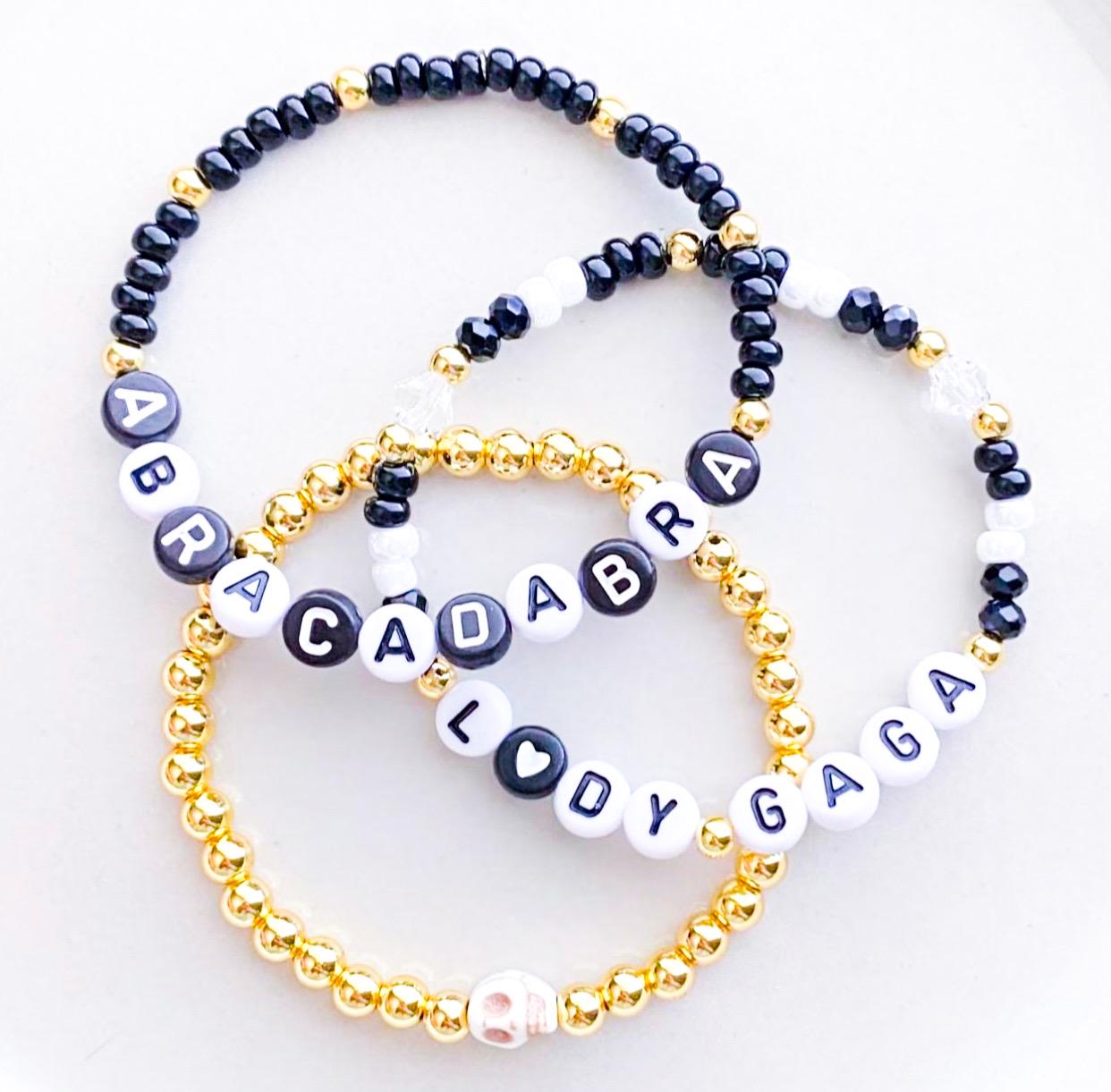 Lady Gaga Inspired Bracelets Concert Bracelets Mayhem Ball