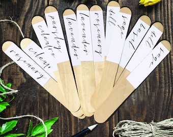 Téléchargement instantané Herb Garden Labels / Herb Markers / DYI Garden Labels / Modern Font / Great Way to Label your Garden