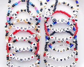 BTS Inspired Bracelets BTS Bracelets BTS Arirang World Tour Swim Body to Body Hooligan Keep Swimming Arirang