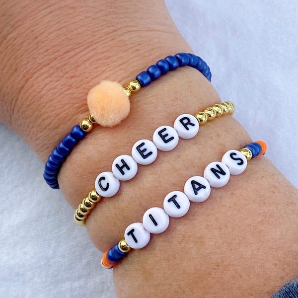Cheer Bracelets Cheerleader Bracelets Cheerleading Bracelets  Megaphone Charm Bracelets  Sports Bracelets Cheer Team Bracelets Cheerleader