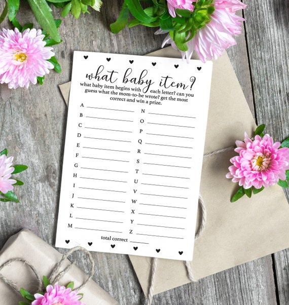 baby items beginning with a