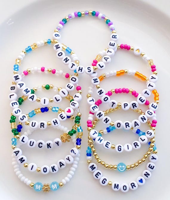 Meg Moroney Inspired Bracelets Megan Moroney Concert Bracelets Am I Okay Tour Am I Okay? Bracelets Beaded Bracelets Country Girl Emo Cowgirl