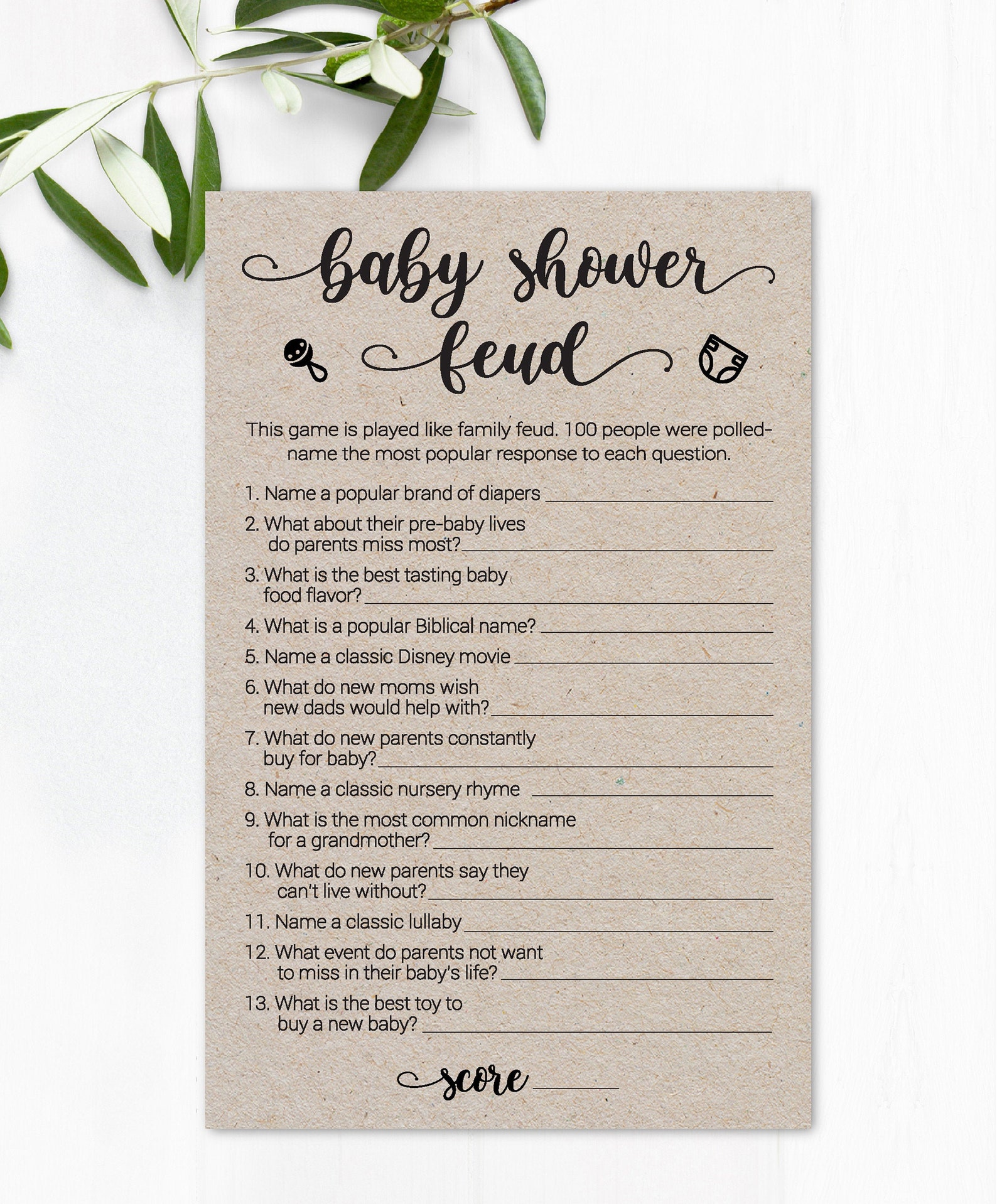 family feud baby shower baby first word family feud baby shower baby first word
