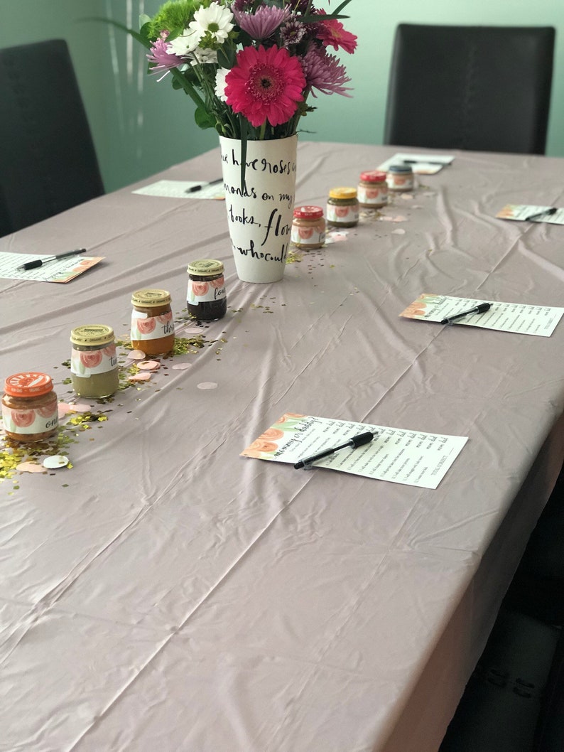 Instant Download Name the Baby Food / Baby Shower Games / Blush Pink ...