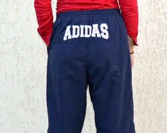 Vintage Adidas Pants Originals 90's Womens Tracksuit Pants Black