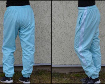 adidas light blue track pants