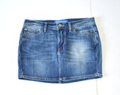 Vintage Adidas denim skirt Blue ADIDAS Mini skirt 90s Adidas Skirt Mid-wash Denim Mini Skirt size small medium
