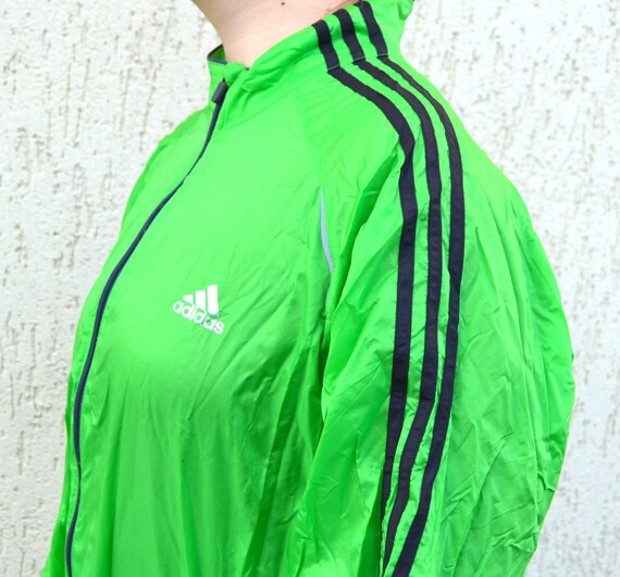 lime green adidas track jacket