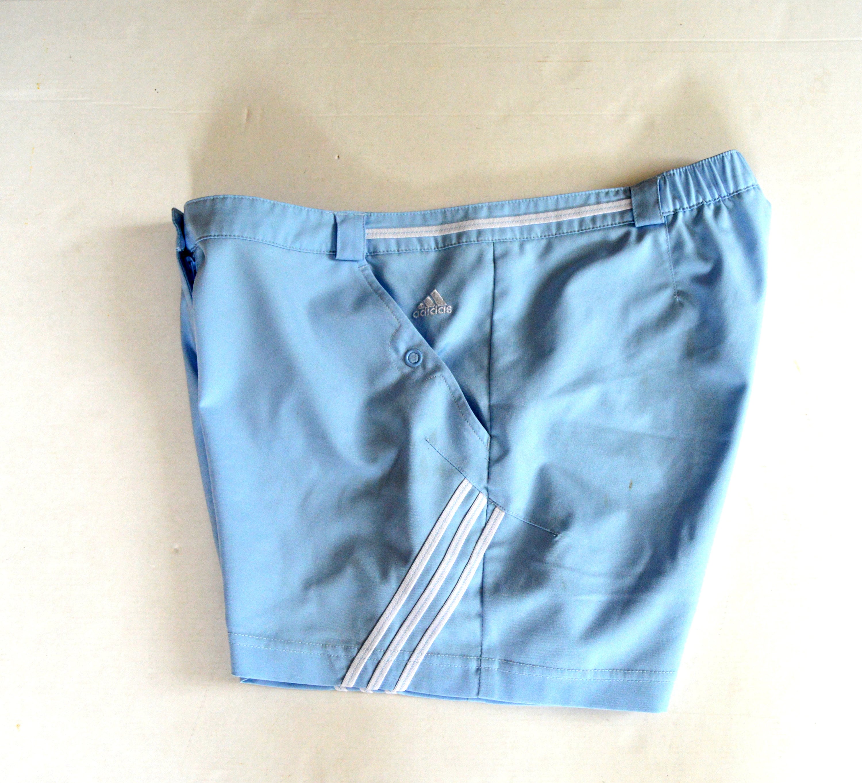 90s ADIDAS Shorts Vintage Adidas Women's Pale Blue Shorts - Etsy Ireland