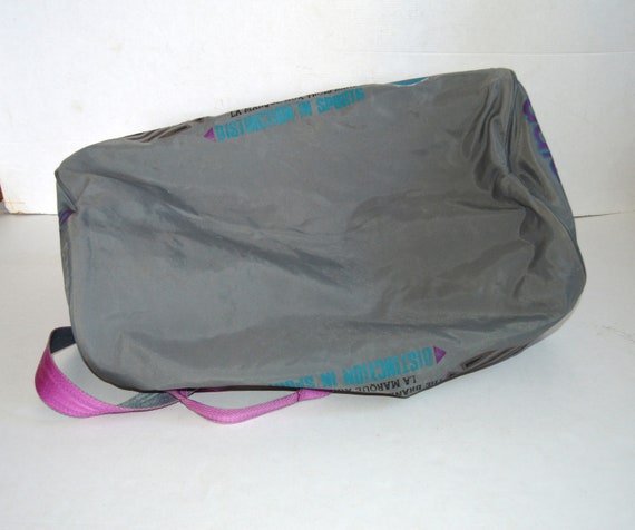 Vintage 80s ADIDAS Sport Bag Large Adidas Bag Duf… - image 9