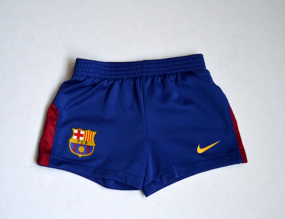 Mogelijk betekenis Knipperen FC Barcelona Shorts Vintage Kids Nike Navy Sports Shorts 6-9 - Etsy