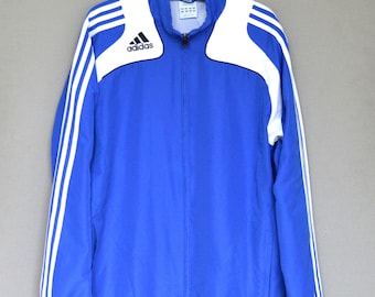 Adidas Sport Jacket Vintage Blue Adidas Windbreaker Adidas Retro Track Jacket Old school Windbreaker Tracksuit Medium Size