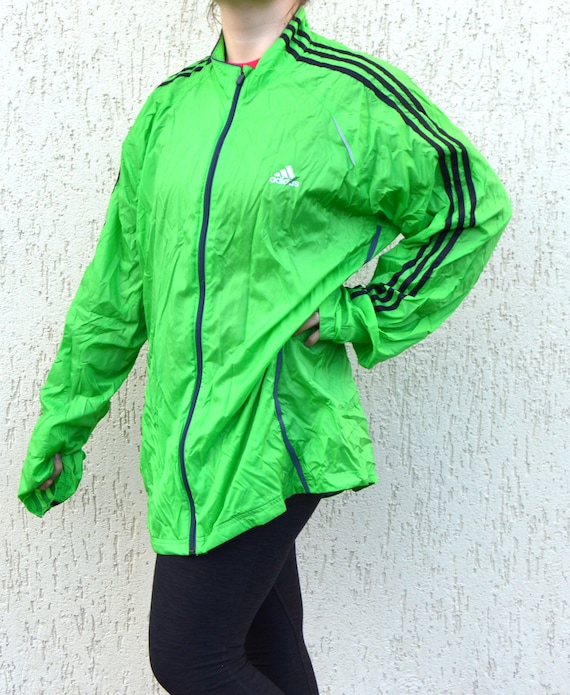 Adidas jacke cheap schwarz grüne streifen