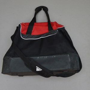 Vintage Adidas Bag Duffle Bag Retro Gym Bag ADIDAS Large Sport Bag Duffel Gym Bag Hipster Bag Large Black Red ADIDAS heavy sport Bag image 6