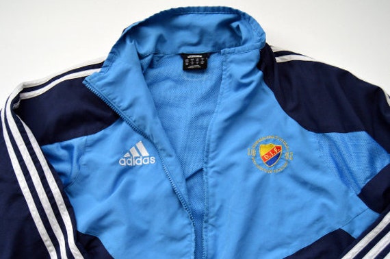 Vintage ADIDAS 90's Track Jacket Zipper Jacket Blue Adidas