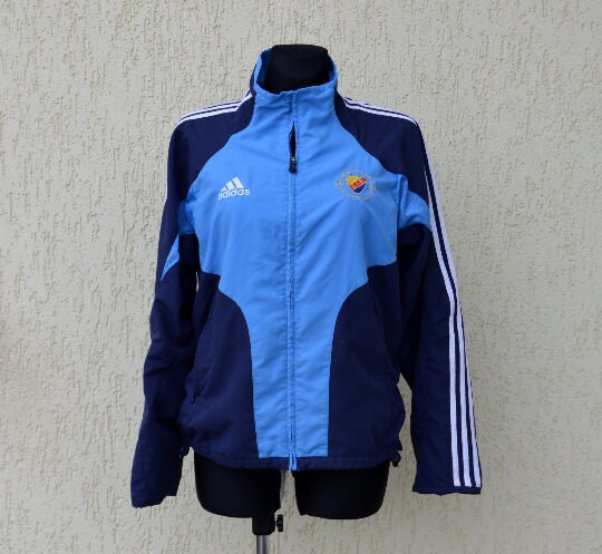 ジャケット・アウター 90's old adidas track short zip blouson Vintage ADIDAS 90's Track Jacket Zipper Jacket Blue Adidas
