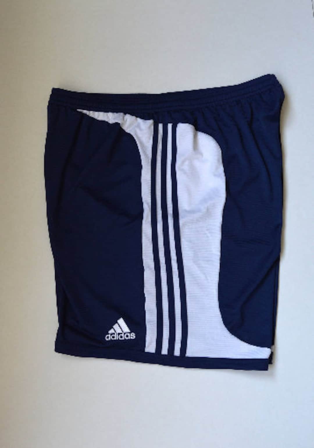 Adidas 3 Stripe Soccer Shorts Adidas 90s Navy - Etsy
