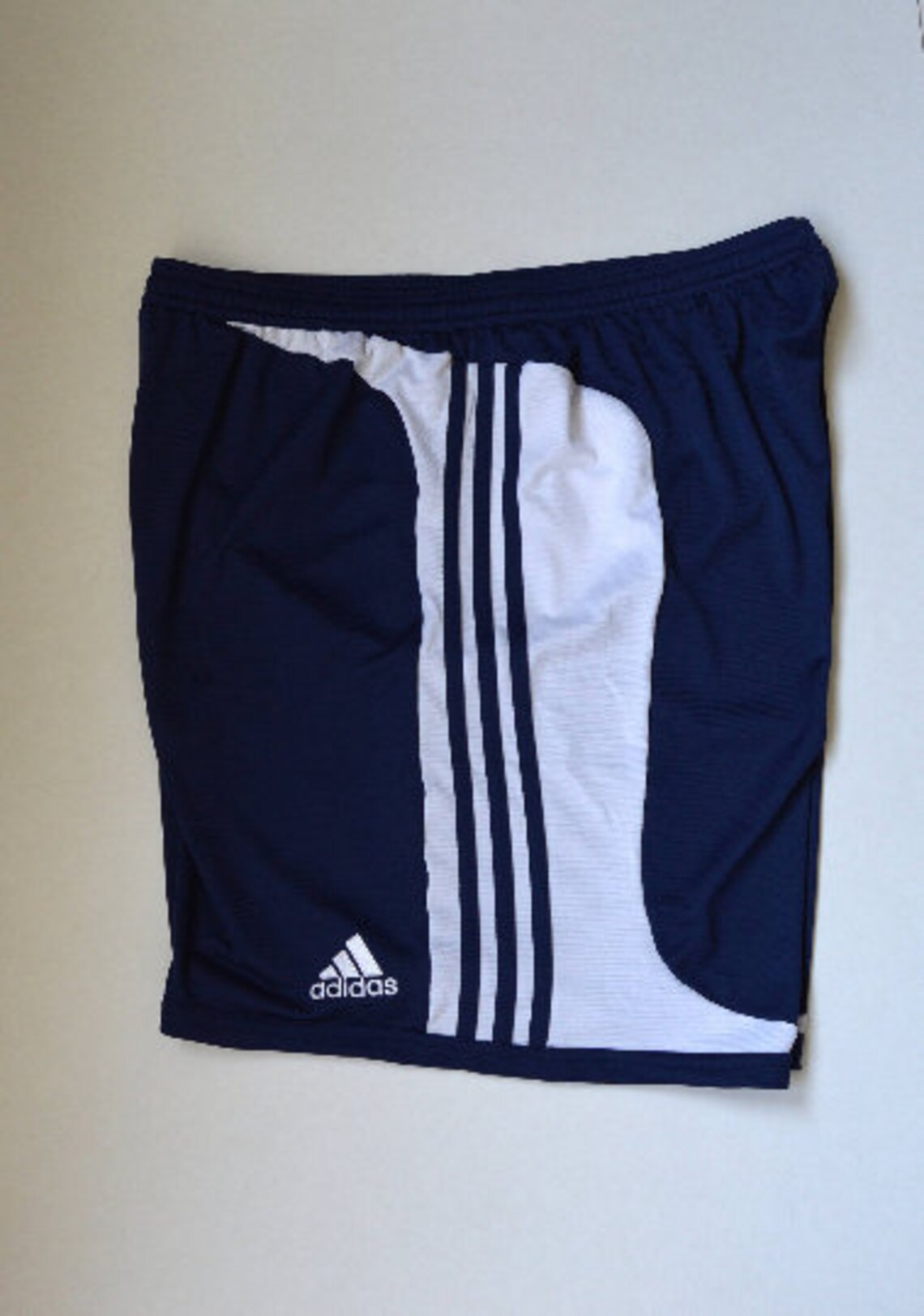 Vintage Adidas 3 Stripe Soccer Shorts Adidas Shorts 90s Navy Etsy
