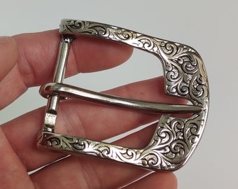 Buckle 1 1/2" 37mm, Belt Silver Buckle, Center Bar Buckle for Men Belt, Cast Buckle, Buckles Women, Belt Buckles