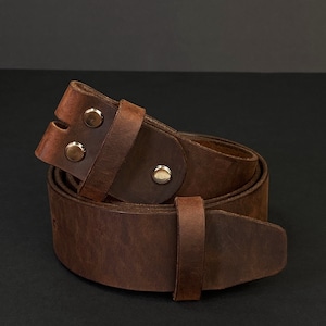 Personalized Leather Belt Without Buckle Replacement Strip Strap Wide 1 to 2 inches or 2,5cm to 5 cm 1" 1 1/8" 1 3/8" 1 1/2" 1,5" 1 3/4" 2"