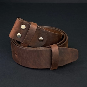 Personalized Leather Belt Without Buckle Replacement Strip Strap Wide 1 to 2 inches or 2,5cm to 5 cm 1" 1 1/8" 1 3/8" 1 1/2" 1,5" 1 3/4" 2"