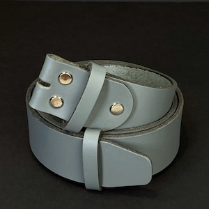Personalized Leather Belt Without Buckle Replacement Strip Strap Wide 1 to 2 inches or 2,5cm to 5 cm 1" 1 1/8" 1 3/8" 1 1/2" 1,5" 1 3/4" 2"