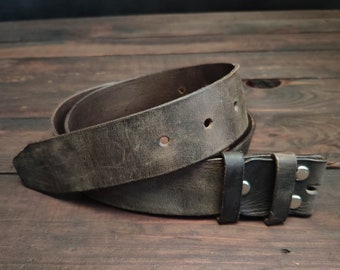 Personalized Leather Belt Without Buckle Replacement Strip Strap Wide 1 to 2 inches or 2,5cm to 5 cm 1&quot; 1 1/8&quot; 1 3/8&quot; 1 1/2&quot; 1,5&quot; 1 3/4&quot; 2&quot;