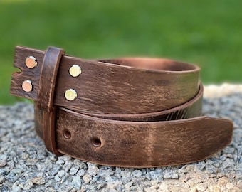 Leather Belt Without Buckle, Replacement Strap, Belt no Buckle, Wide Leather Belt 1 to 2 inches or 2.5cm to 5 cm, Mens Belt, Custom Belt