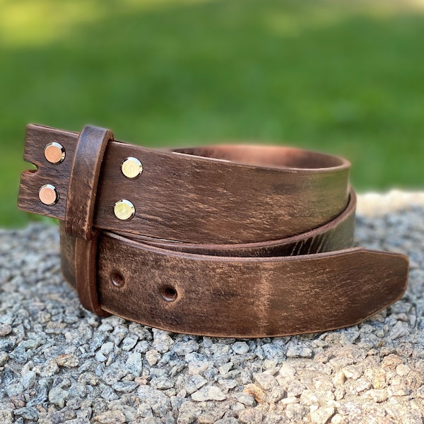 Leather Belt Without Buckle, Replacement Strap, Belt no Buckle, Wide Leather Belt 1 to 2 inches or 2.5cm to 5 cm, Mens Belt, Custom Belt