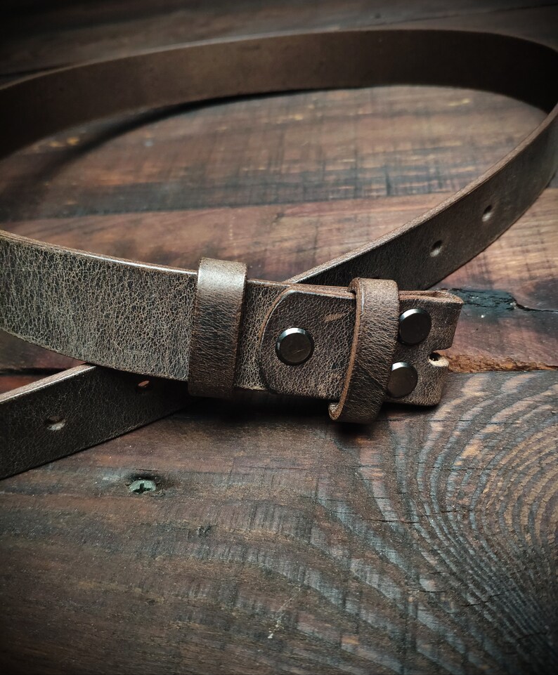 Personalized Leather Belt Without Buckle Replacement Strip Etsy