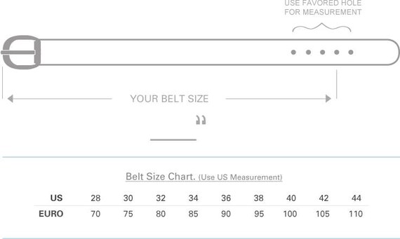 Belt Size Chart Women S