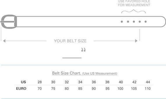 Belt Size Chart Women S