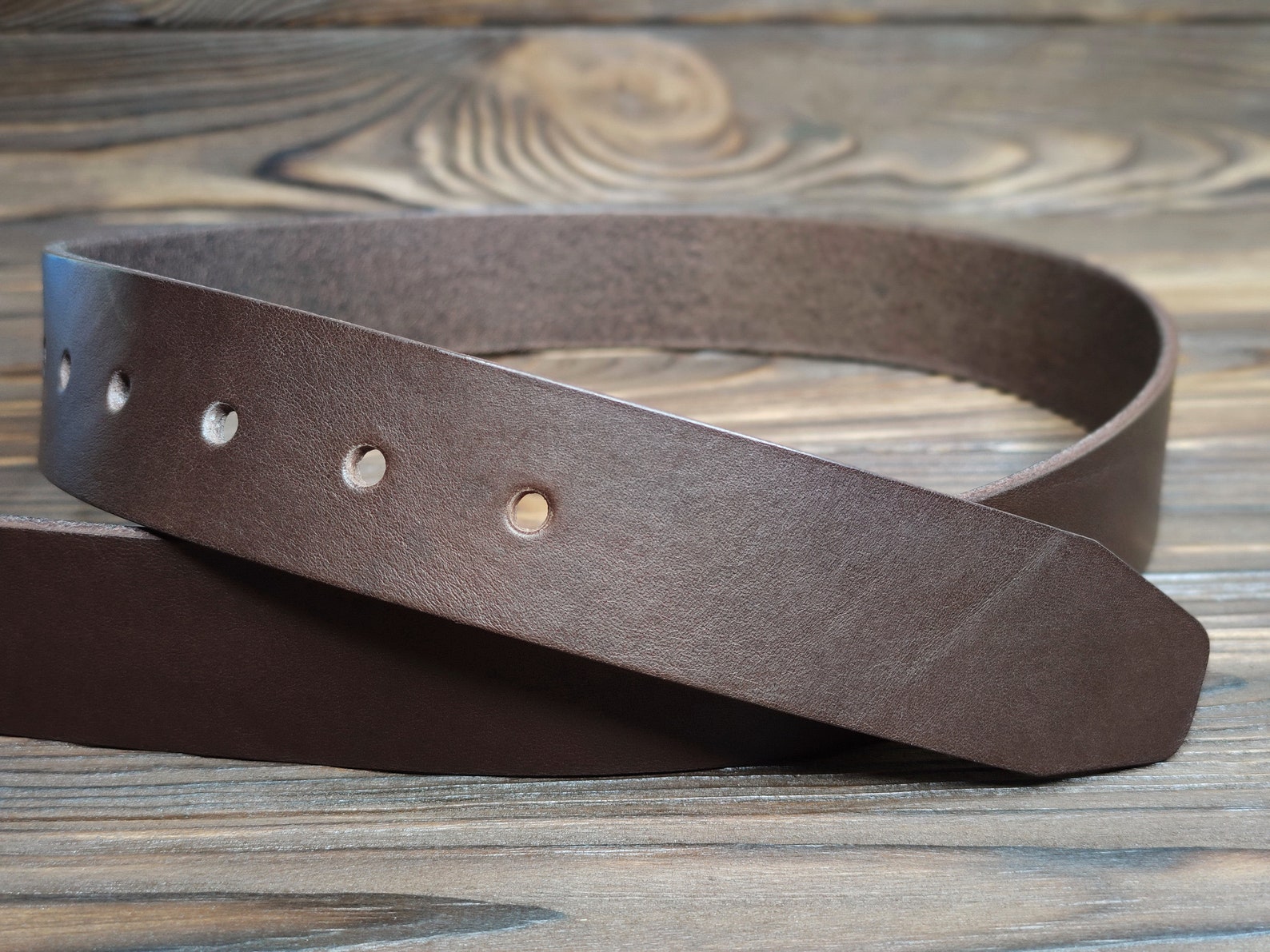 Personalized Leather Belt Without Buckle Replacement Strip Etsy