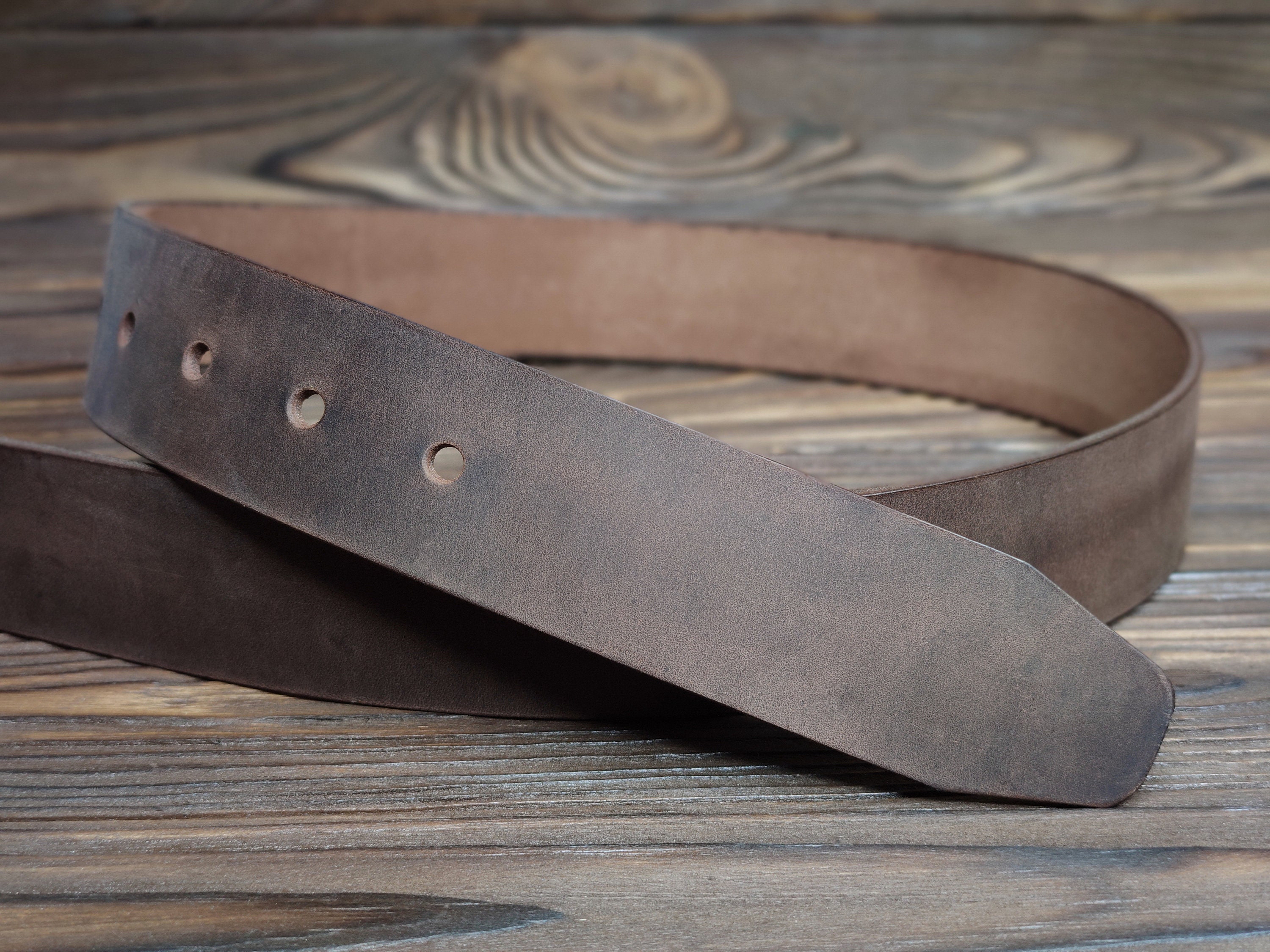 Personalized Leather Belt Without Buckle Replacement Strip Etsy