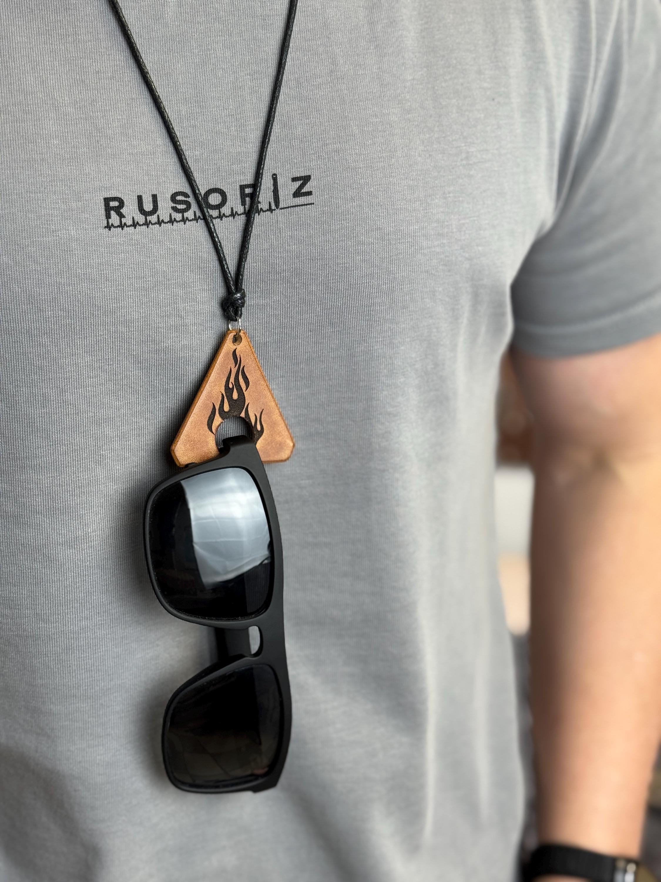 Leather Necklace Eyeglass Holder - Etsy