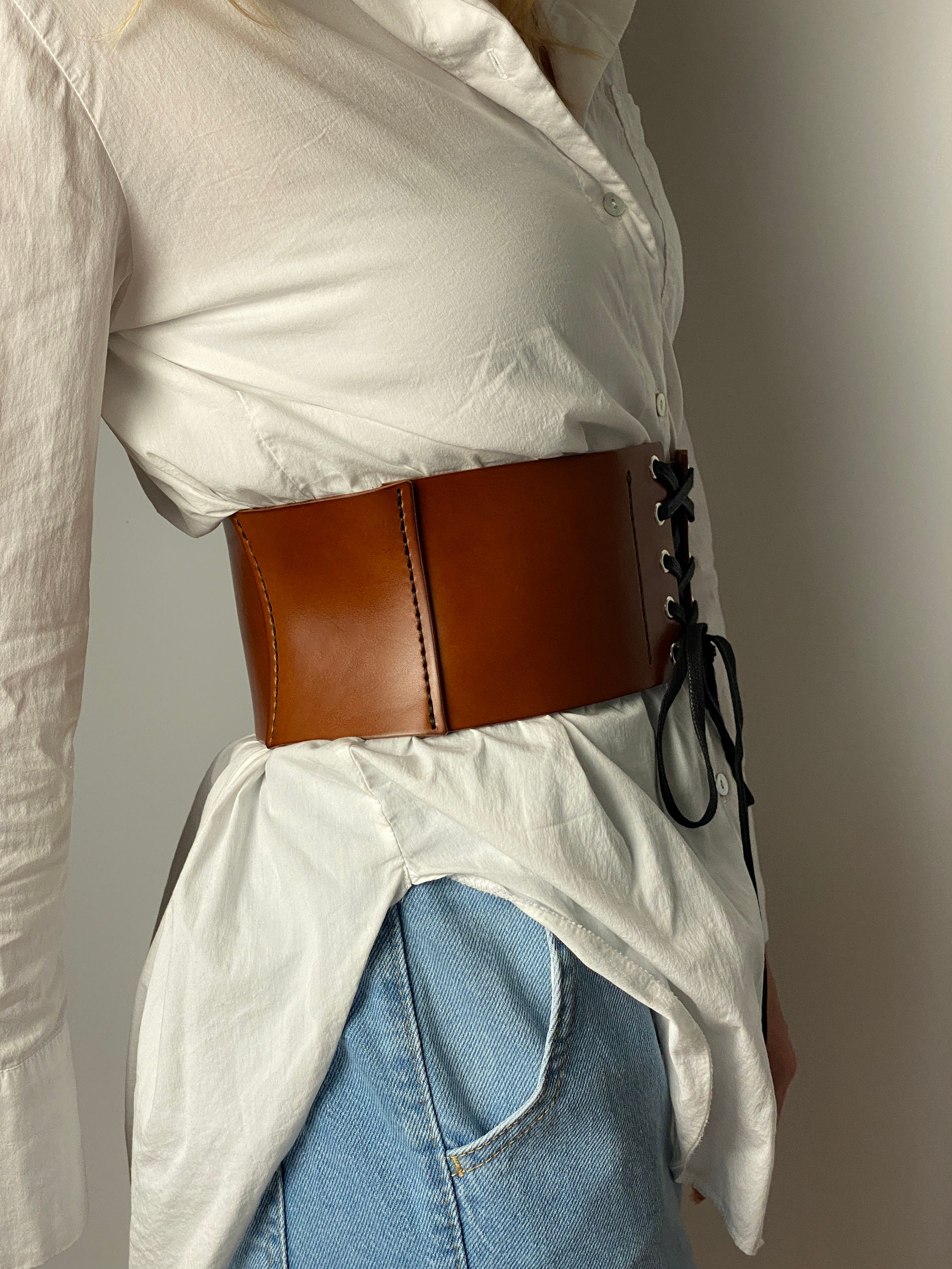 Women Style Fashion Leather Belt, Western Buckle-brown, Xl  display picture 1