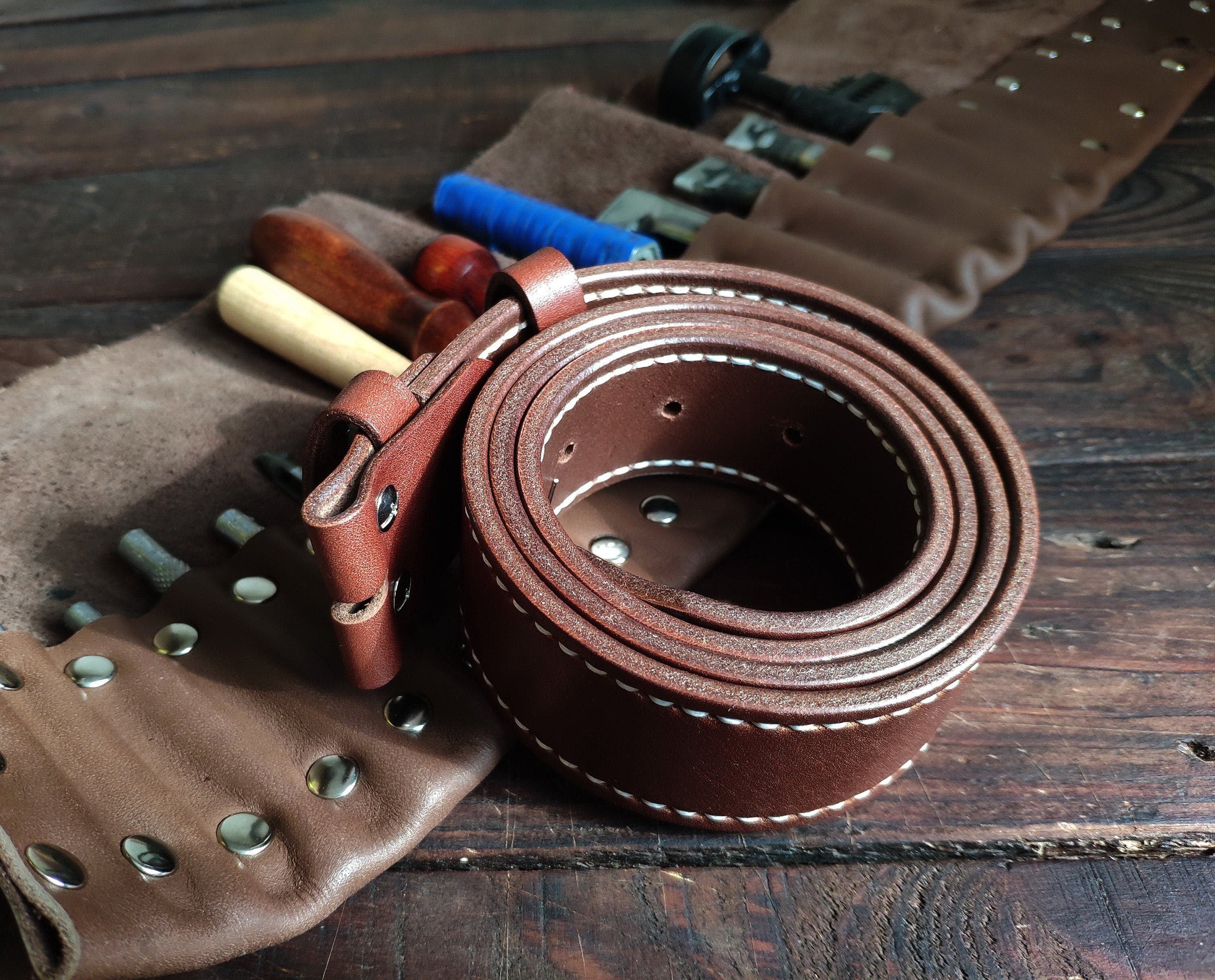 Personalized Leather Belt Without Buckle Replacement Strip Etsy