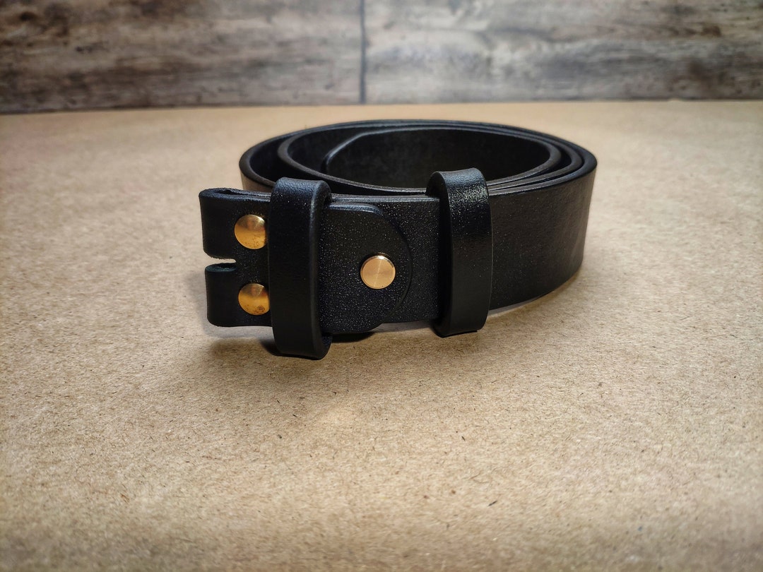 Personalized Leather Belt Without Buckle Replacement Strip - Etsy