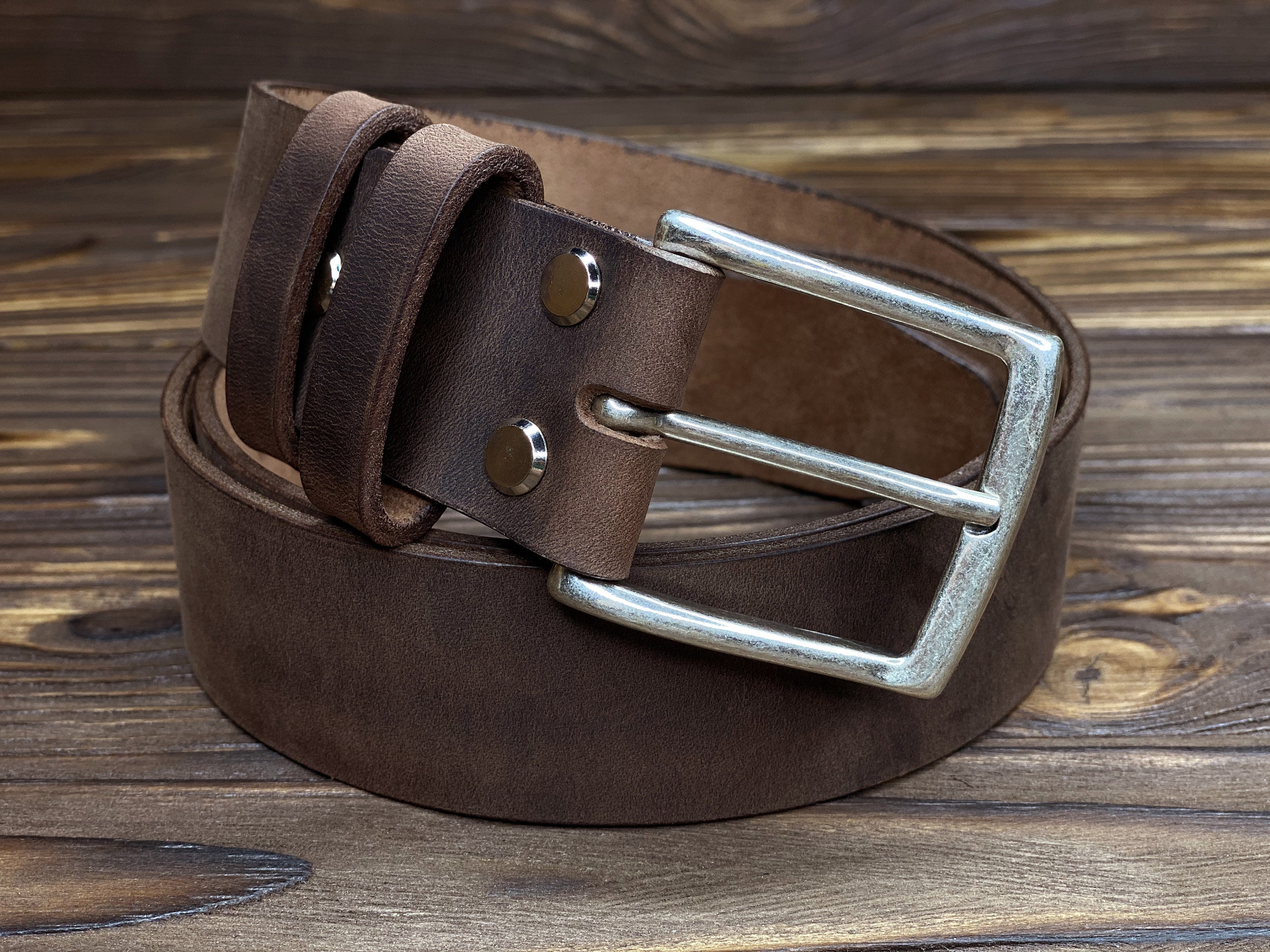 Leather Belt for Men With Gift Box Custom Gifts for Men Gift Etsy