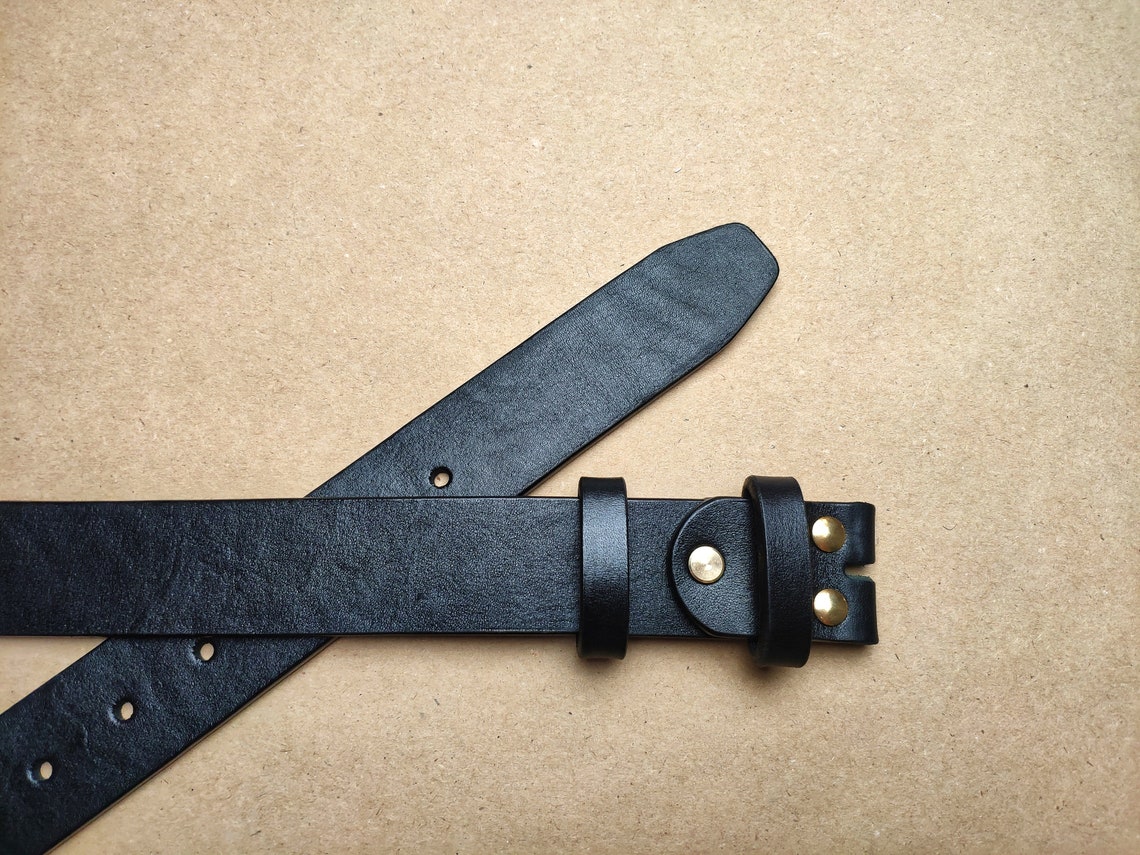 Personalized Leather Belt Without Buckle Replacement Strip Etsy